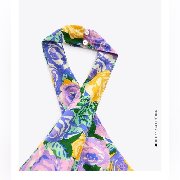 New Zara print crop top - Picture 3 of 3